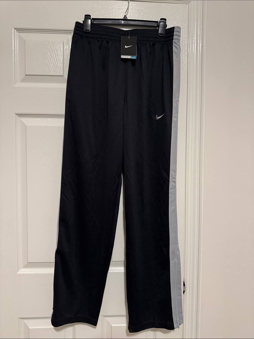 NWT Nike Black Joggers with Gray Side Panel